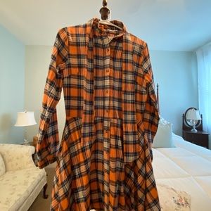 Kiel James Patrick Plaid Dress Size Small